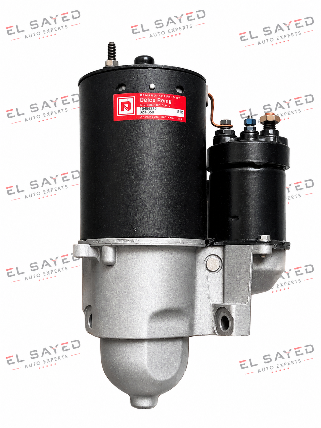 Original Delco Remy OEM starter motor assembly for classic Chevrolet and GMC vehicles.
OEM Number: 323-350
Voltage: 12V
Made in USA.